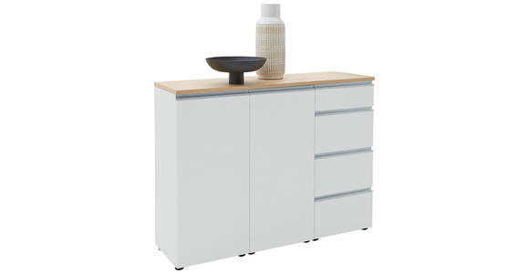 SIDEBOARD 135/102/41 cm  - Eichefarben/Schwarz, Design, Holz/Holzwerkstoff (135/102/41cm) - Dieter Knoll