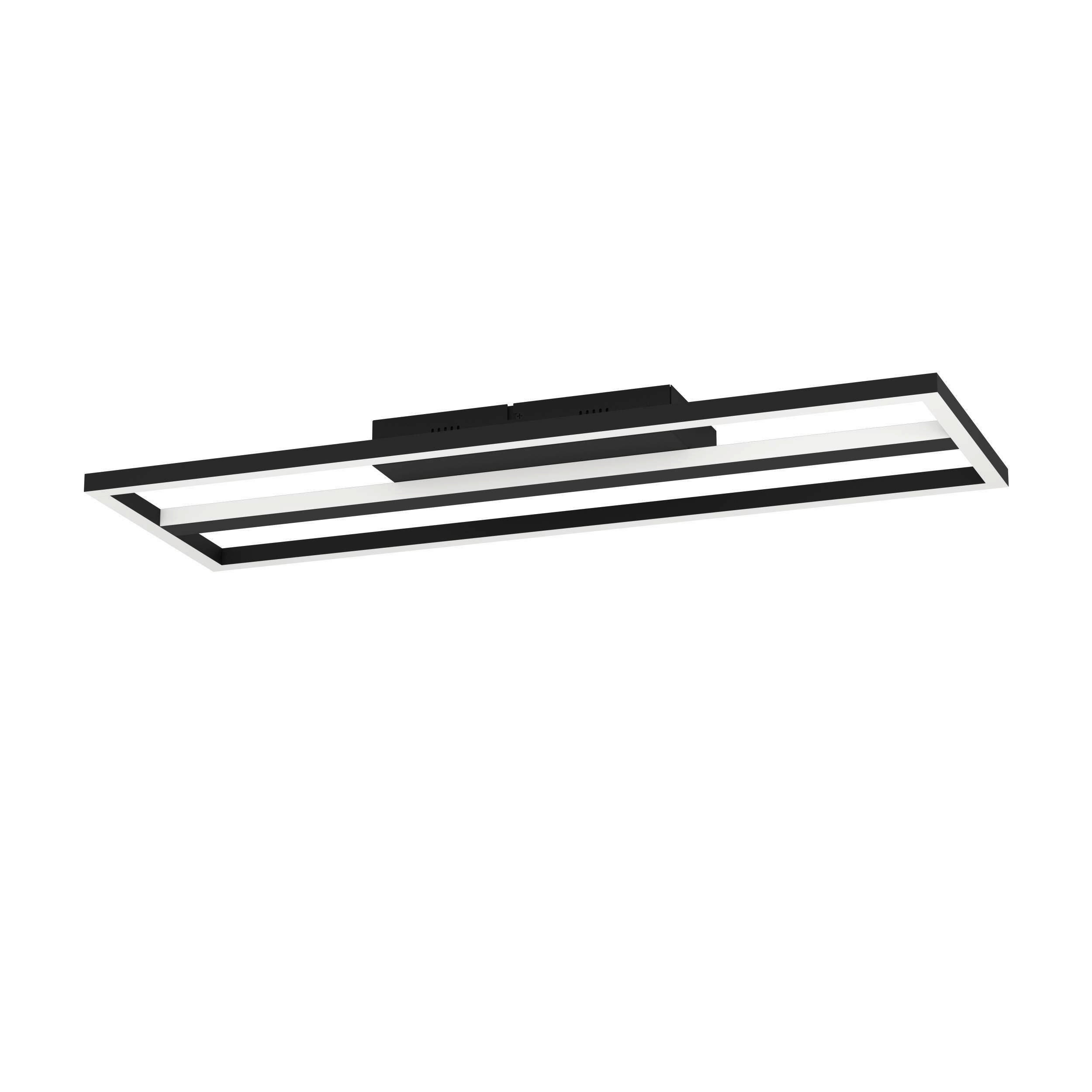 DECKENLEUCHTE Calagrano-Z  Smart 64/22/5 cm   - Schwarz/Weiß, Design, Kunststoff/Metall (64/22/5cm) - Eglo