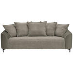 3-SITZER-SOFA in Cord, Velours Braun  - Schwarz/Braun, KONVENTIONELL, Textil/Metall (228/84/99cm) - Carryhome