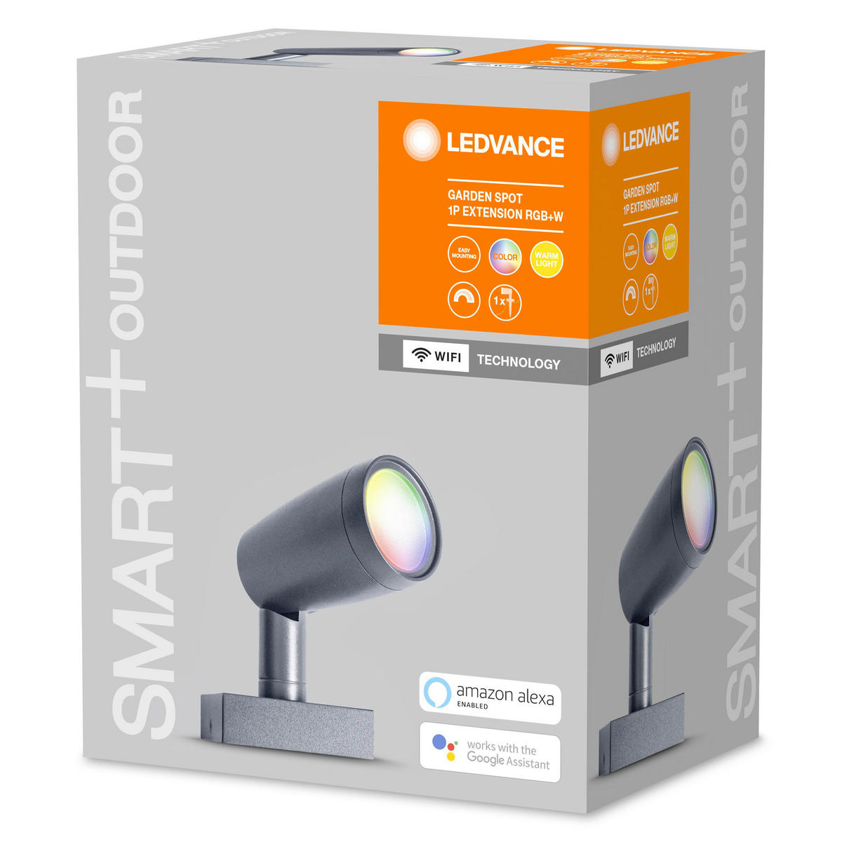 LED-SPOT Smart+ Outdoor WiFi Garden Spot Extension 14,5/9/29,5 cm   - Dunkelgrau, Basics, Metall (14,5/9/29,5cm) - Ledvance