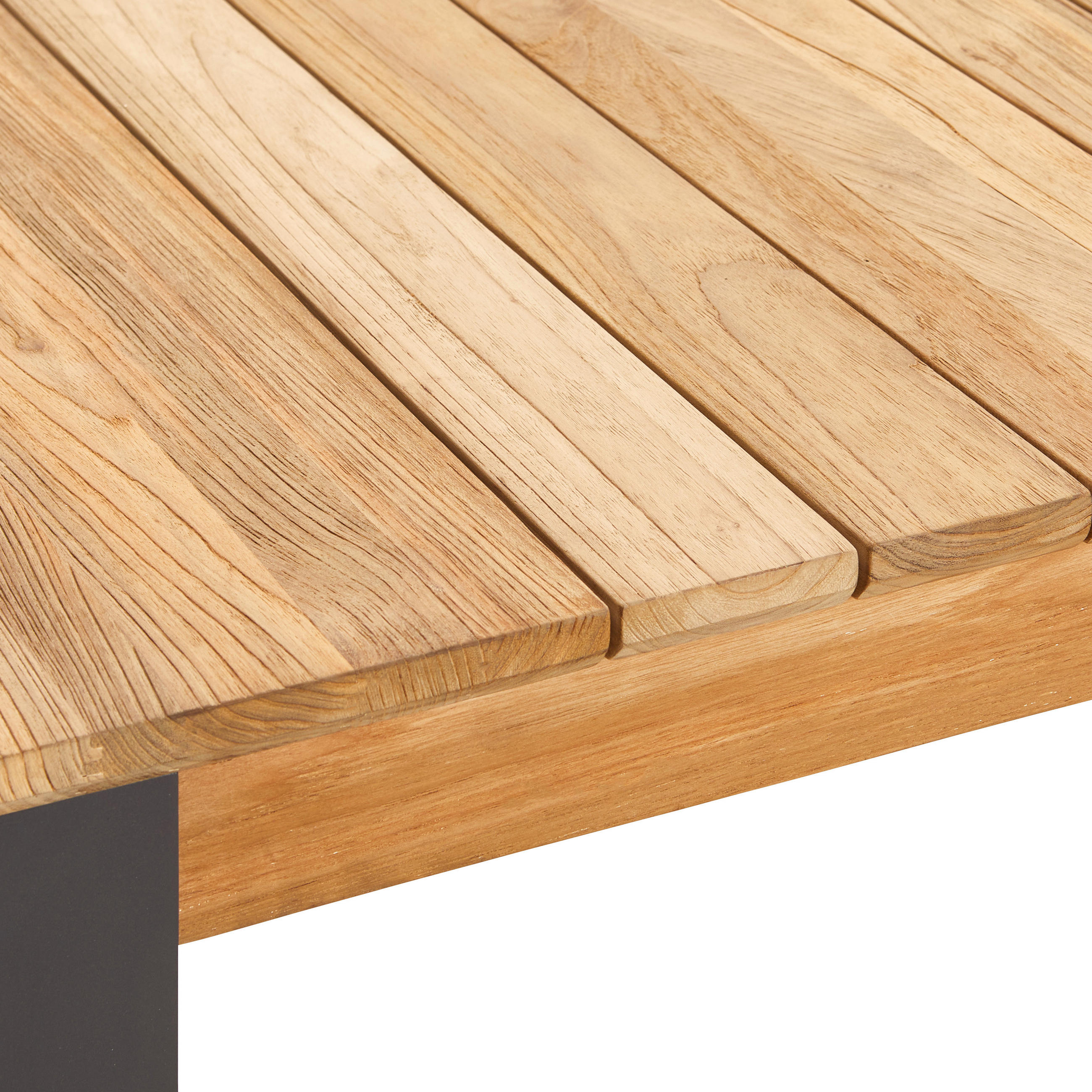 GARTENTISCHPLATTE 220/100/8,2 cm Holz  - Teakfarben, Design, Holz (220/100/8,2cm) - Zebra 