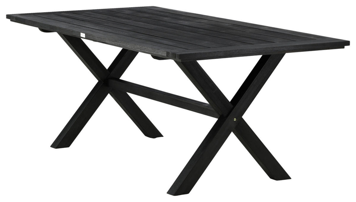 UTEBORD trä rektangulär  - svart, Klassisk, trä (200/100/75cm) - Gardenson