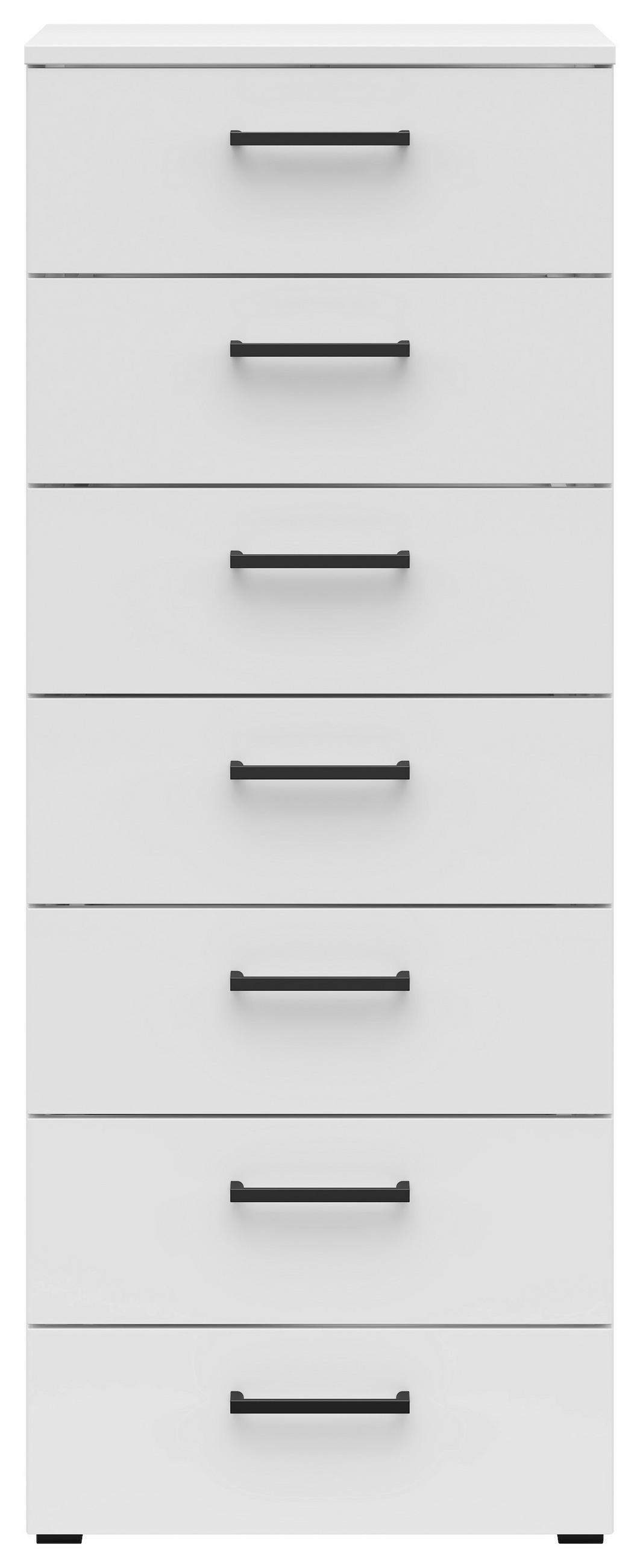 KOMMODE 45/115/40 cm  in Weiss  - Weiss/Anthrazit, Modern, Holzwerkstoff/Kunststoff (45/115/40cm) - Carryhome