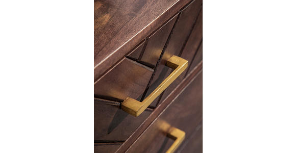 KOMMODE in 45/60/33 cm - Goldfarben/Braun, Trend, Holz/Metall (45/60/33cm) - Landscape