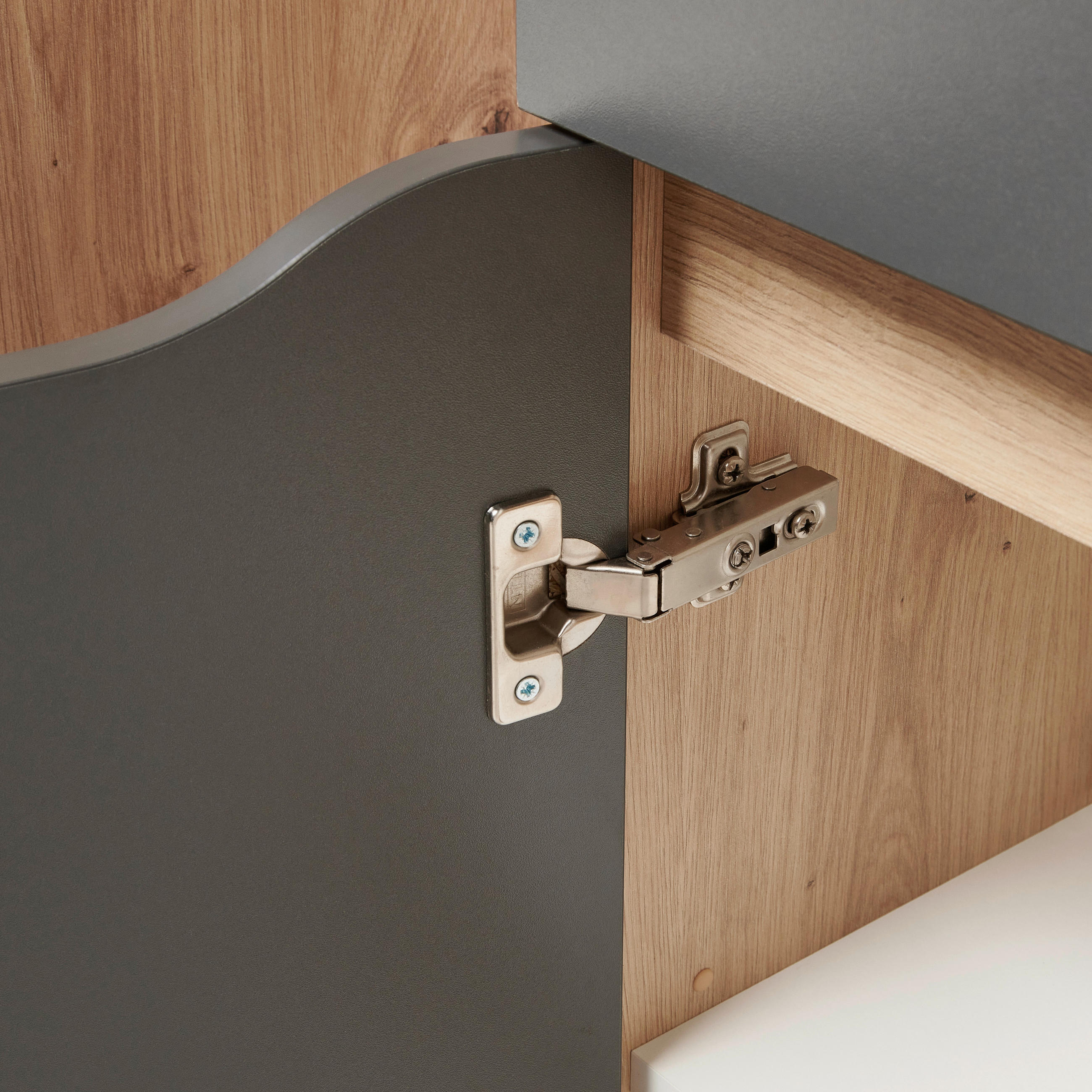 UNTERSCHRANK 40/102/30 cm   - Eichefarben/Anthrazit, MODERN, Holzwerkstoff/Kunststoff (40/102/30cm) - MID.YOU