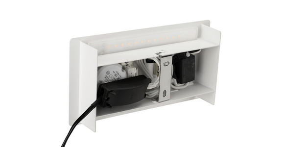 LED-WANDLEUCHTE LANCASTER - Weiß, Basics, Metall (23/9-16/12cm) - Novel