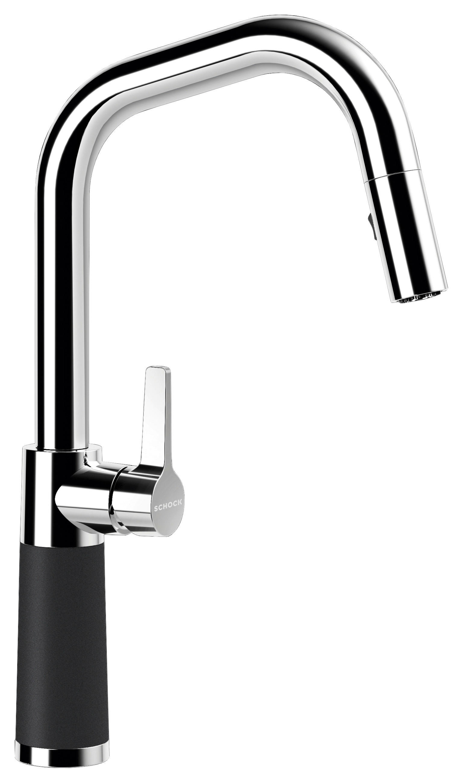 KÜCHENARMATUR 556120MAG  - Chromfarben/Anthrazit, Basics, Stein/Metall (20,5/38,7/5,2cm) - Schock