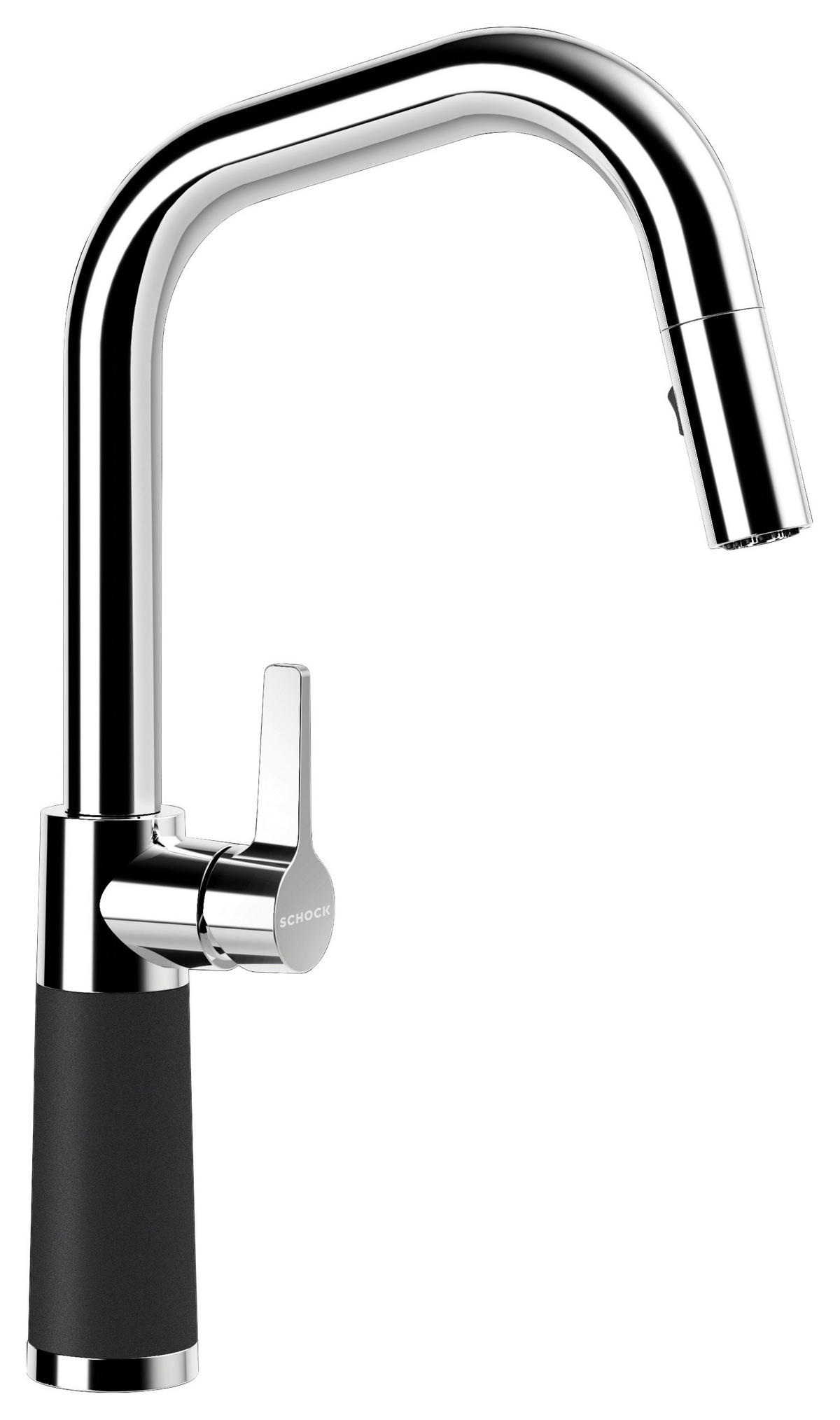 KÜCHENARMATUR 556120MAG  - Chromfarben/Anthrazit, Basics, Stein/Metall (20,5/38,7/5,2cm) - Schock