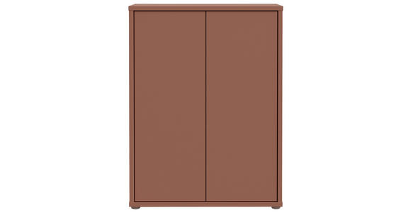 SCHUHSCHRANK Alice Springs  in 74,5/99,1/34,9 cm  - Terracotta/Grau, MODERN, Holzwerkstoff/Kunststoff (74,5/99,1/34,9cm) - Xora