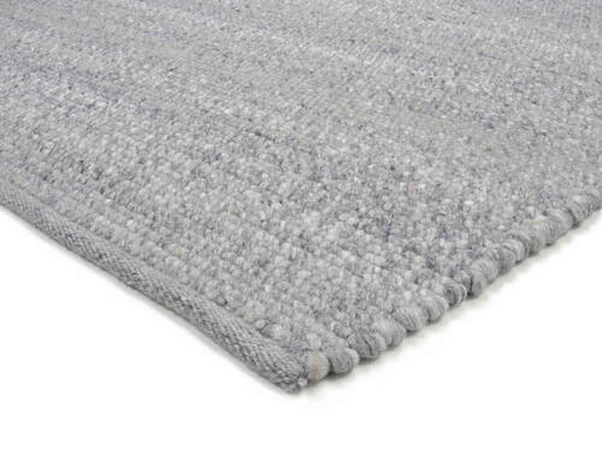 HANDWEBTEPPICH 170/240 cm Helsinki Grau  - Grau, Basics, Textil (170/240cm) - Linea Natura