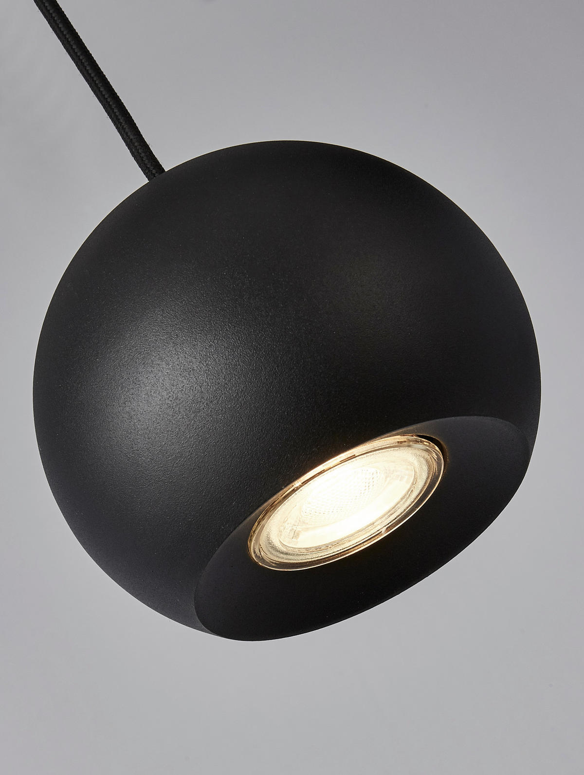PENDELLAMPA Eindhoven 125/12/200 cm  - svart, Design, metall (125/12/200cm)