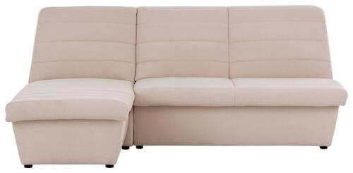 ECKSOFA Creme Webstoff  - Creme/Schwarz, Design, Kunststoff/Textil (168/214cm) - LOOKS by W.Joop