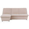 ECKSOFA Looks VIII Creme Webstoff  - Creme/Schwarz, Design, Kunststoff/Textil (168/214cm) - LOOKS by W.Joop