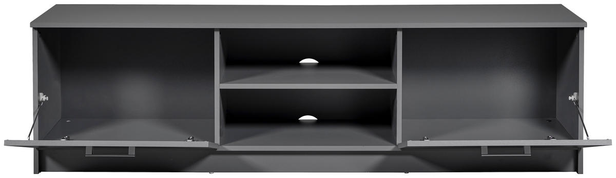 TV-ELEMENT - Graphitfarben/Silbereichenfarben, Basics, Holzwerkstoff/Metall (180/50,8/40cm) - MID.YOU