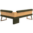 ECKBANK 165/215 cm  in Grün, Wildeiche  - Wildeiche/Schwarz, Design, Holz/Textil (165/215cm) - Venda
