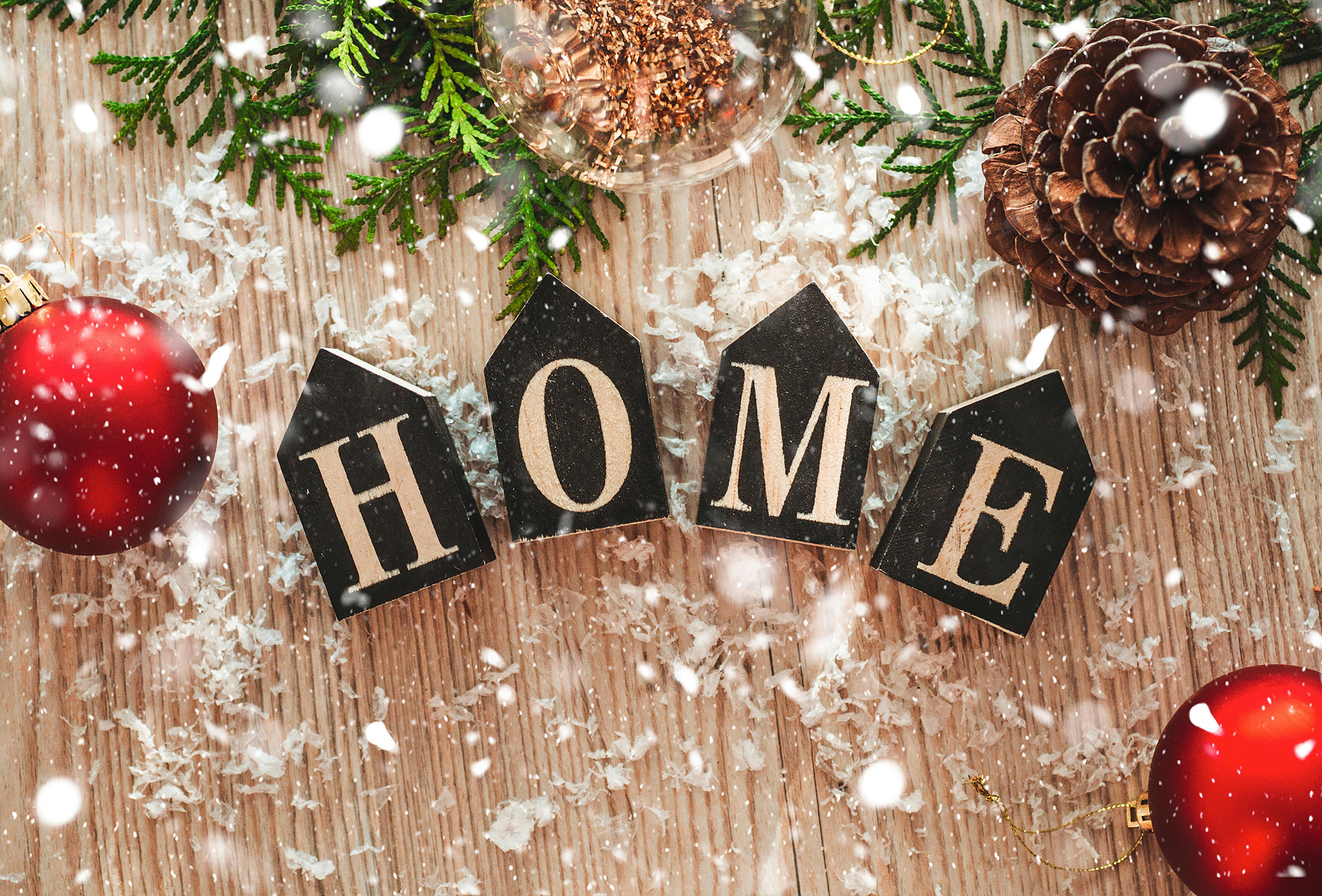FUSSMATTE 40/60 cm Home Christmas  - Multicolor, Trend, Kunststoff/Textil (40/60cm) - Esposa
