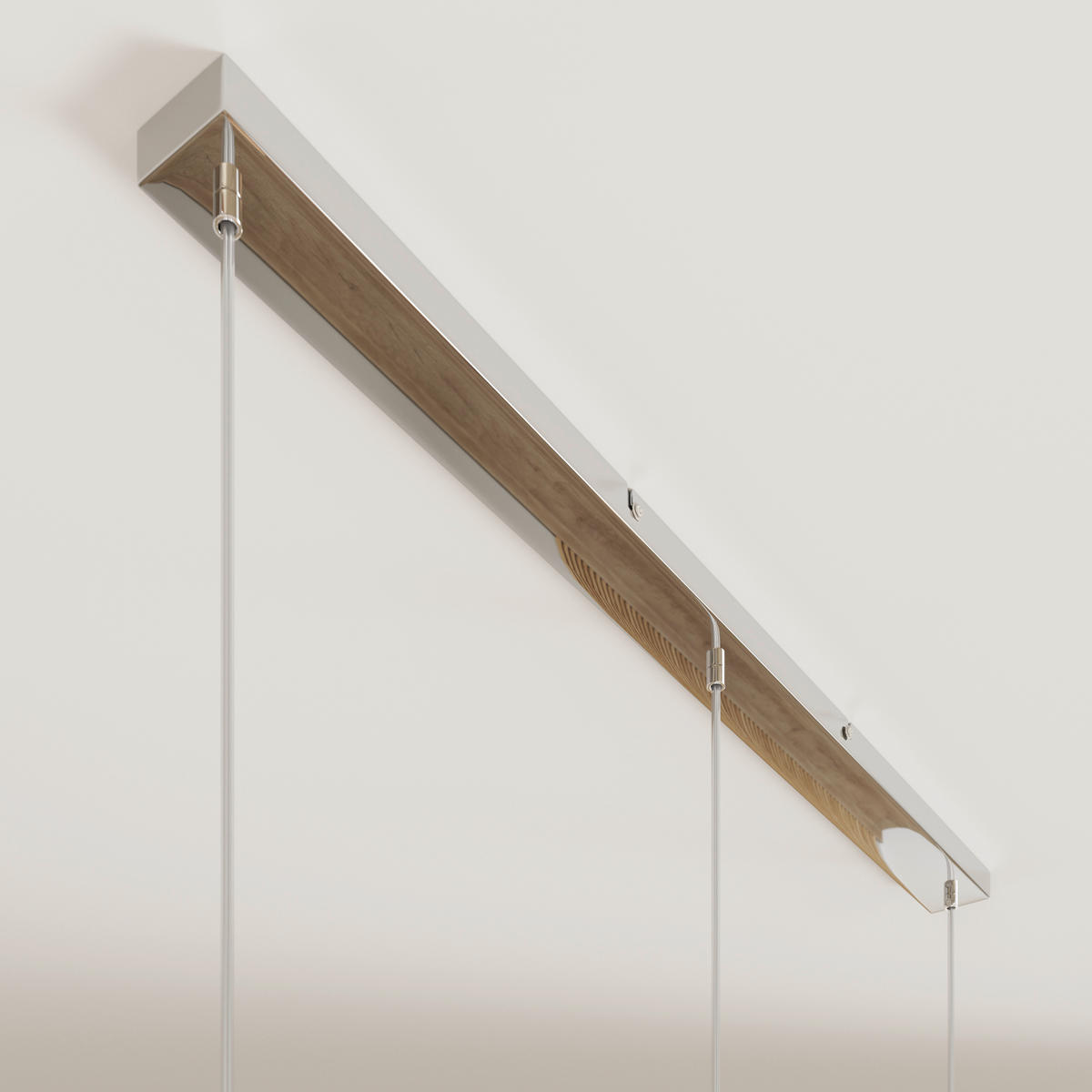 HÄNGELEUCHTE Leonie 110/20/150 cm   - Opal, Basics, Glas/Metall (110/20/150cm) - Novel