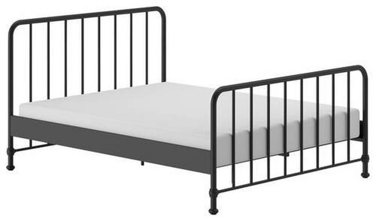 KINDER-/JUNIORBETT - Schwarz, ROMANTIK / LANDHAUS, Holz/Metall (160/200cm) - MID.YOU