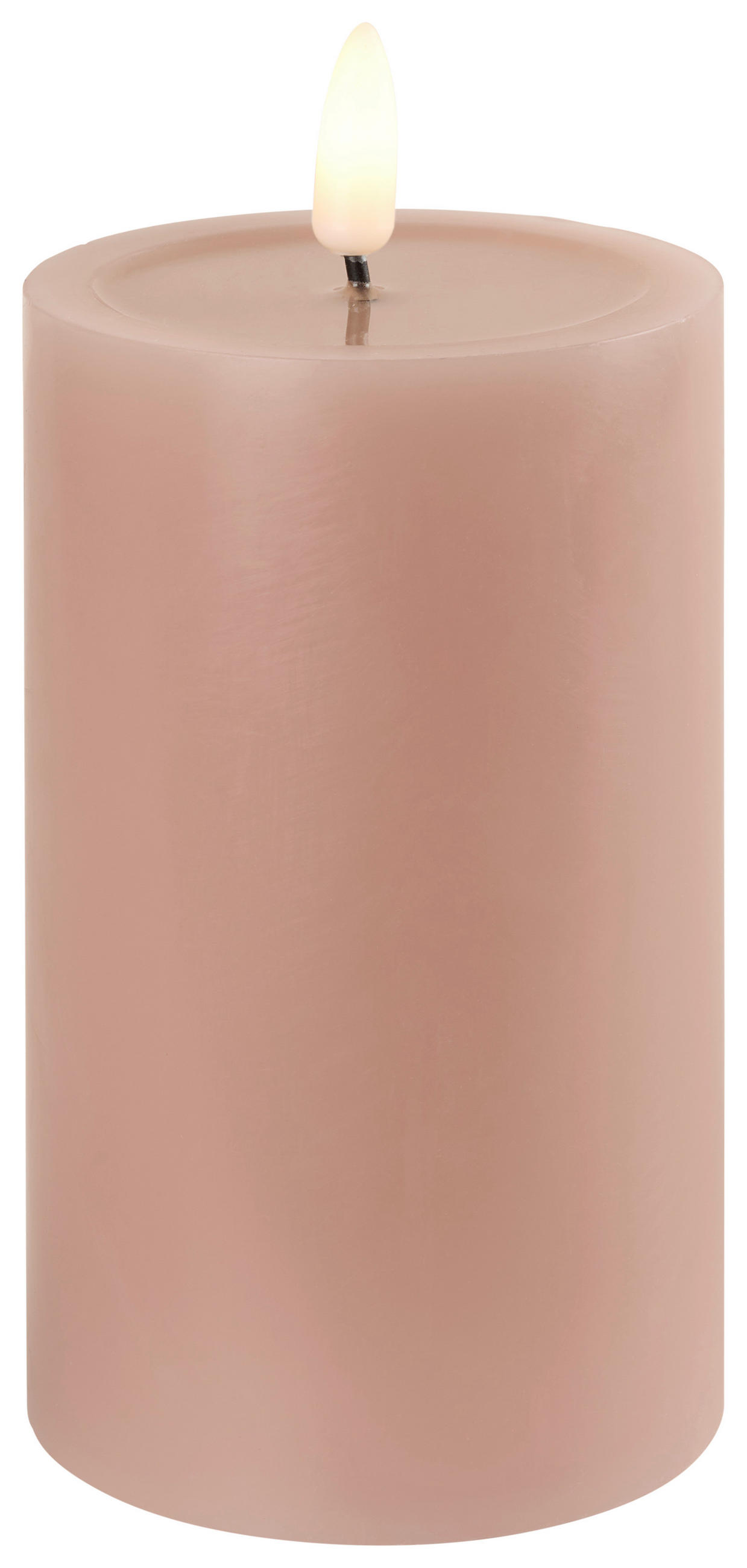 LED-KERZE 7,5/10 cm  - Hellrosa, Lifestyle, Kunststoff/Paraffin (7,5/10cm) - Ambia Home