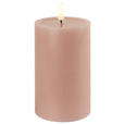 LED-KERZE 7,5/10 cm  - Hellrosa, LIFESTYLE, Kunststoff/Paraffin (7,5/10cm) - Ambia Home