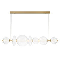 LED-HÄNGELEUCHTE Eurofase 30/70/30 cm   - Goldfarben, Basics, Glas/Metall (30/70/30cm) - Elstead Lighting