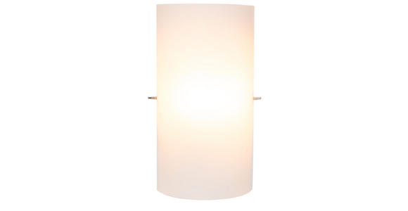 WANDLEUCHTE 15/7,5/28 cm   - Opal, KONVENTIONELL, Glas/Metall (15/7,5/28cm) - Novel