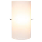 WANDLEUCHTE 15/7,5/28 cm   - Opal, KONVENTIONELL, Glas/Metall (15/7,5/28cm) - Novel