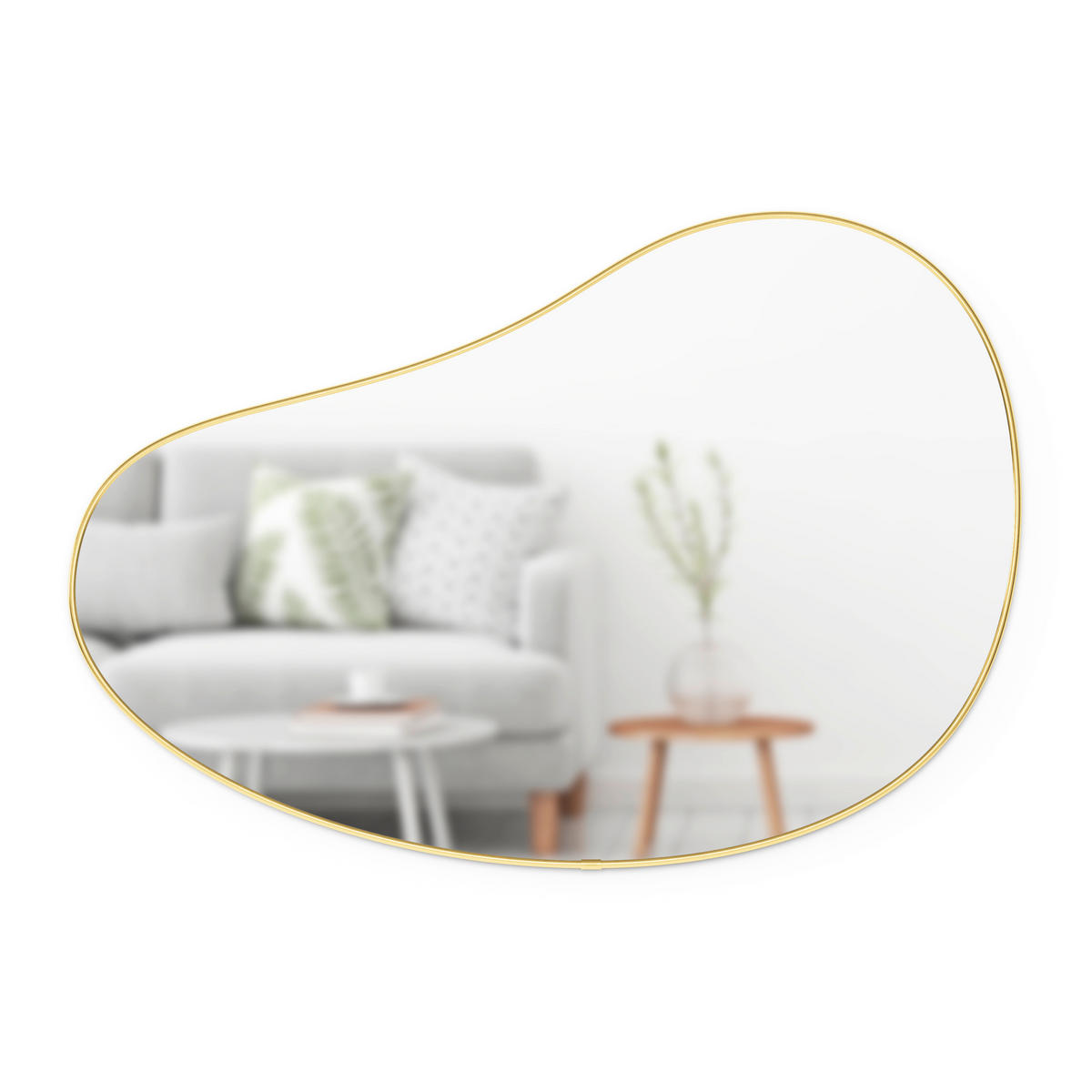 NÁSTĚNNÉ ZRCADLO 92/61/3 cm  - barvy zlata, Basics, kov/sklo (92/61/3cm) - Umbra