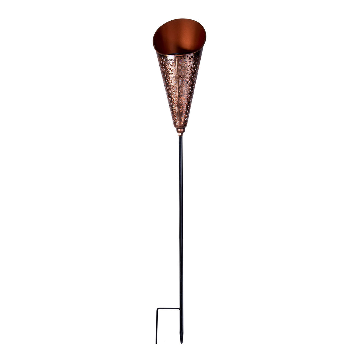 SOLARLEUCHTE  - Schwarz/Kupferfarben, Basics, Kunststoff/Metall (15/12,5/96cm) - Näve