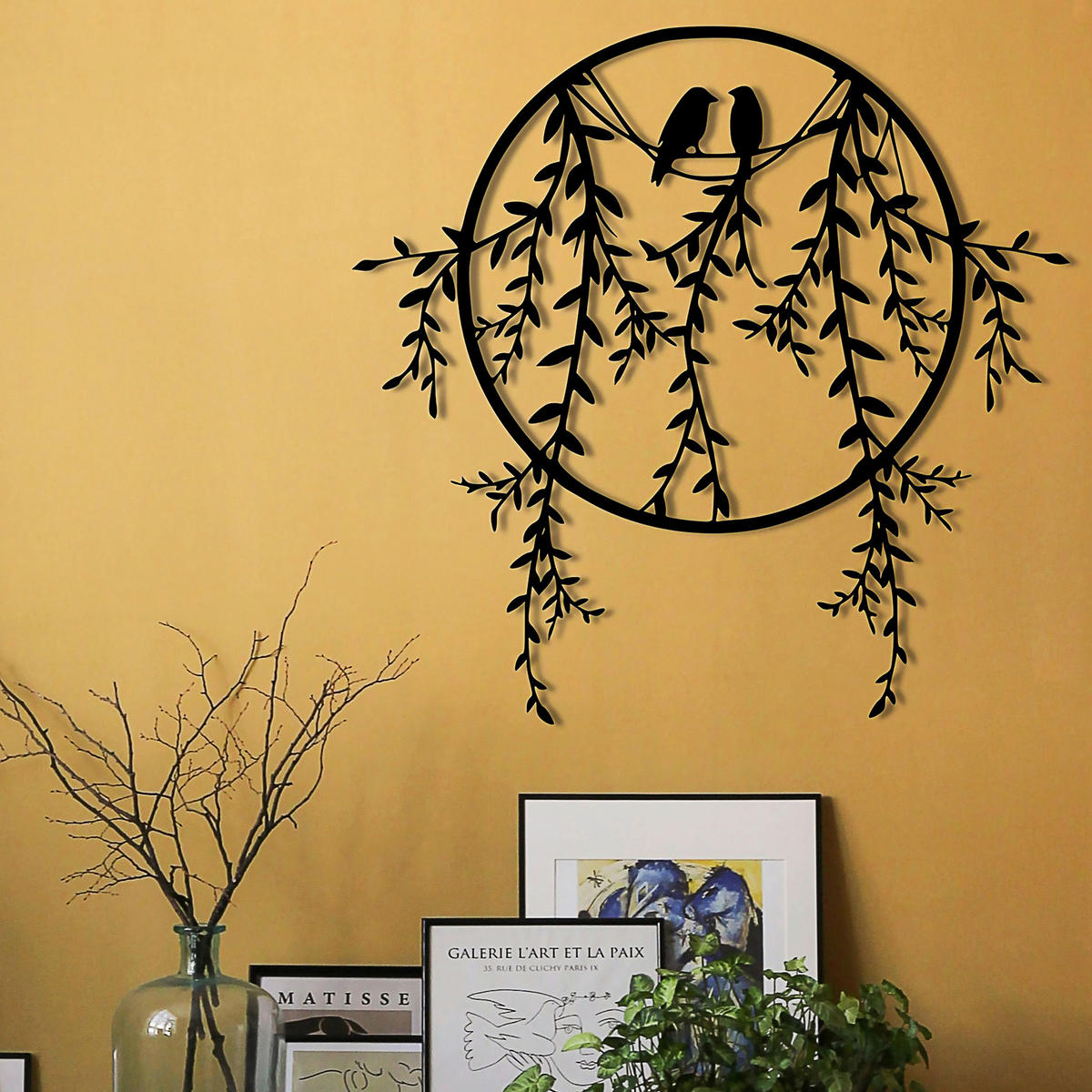 METALLBILD  - Schwarz, Basics, Metall (45/44cm)