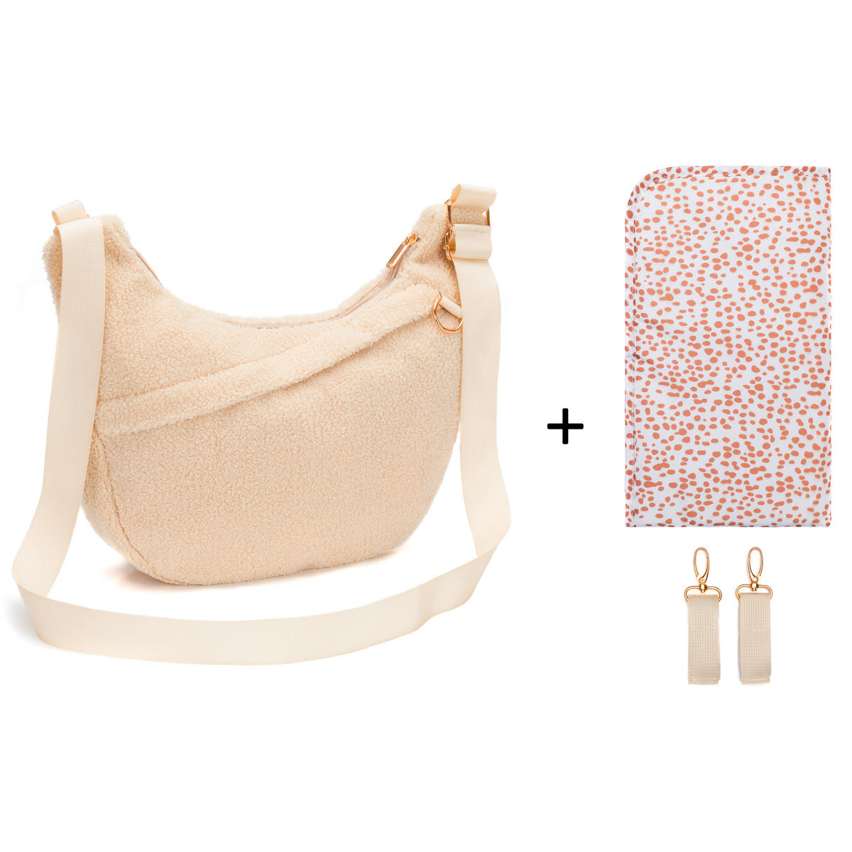 WICKELTASCHE  - Perlmutt/Naturfarben, Basics, Textil (42/7/34cm) - Fillikid