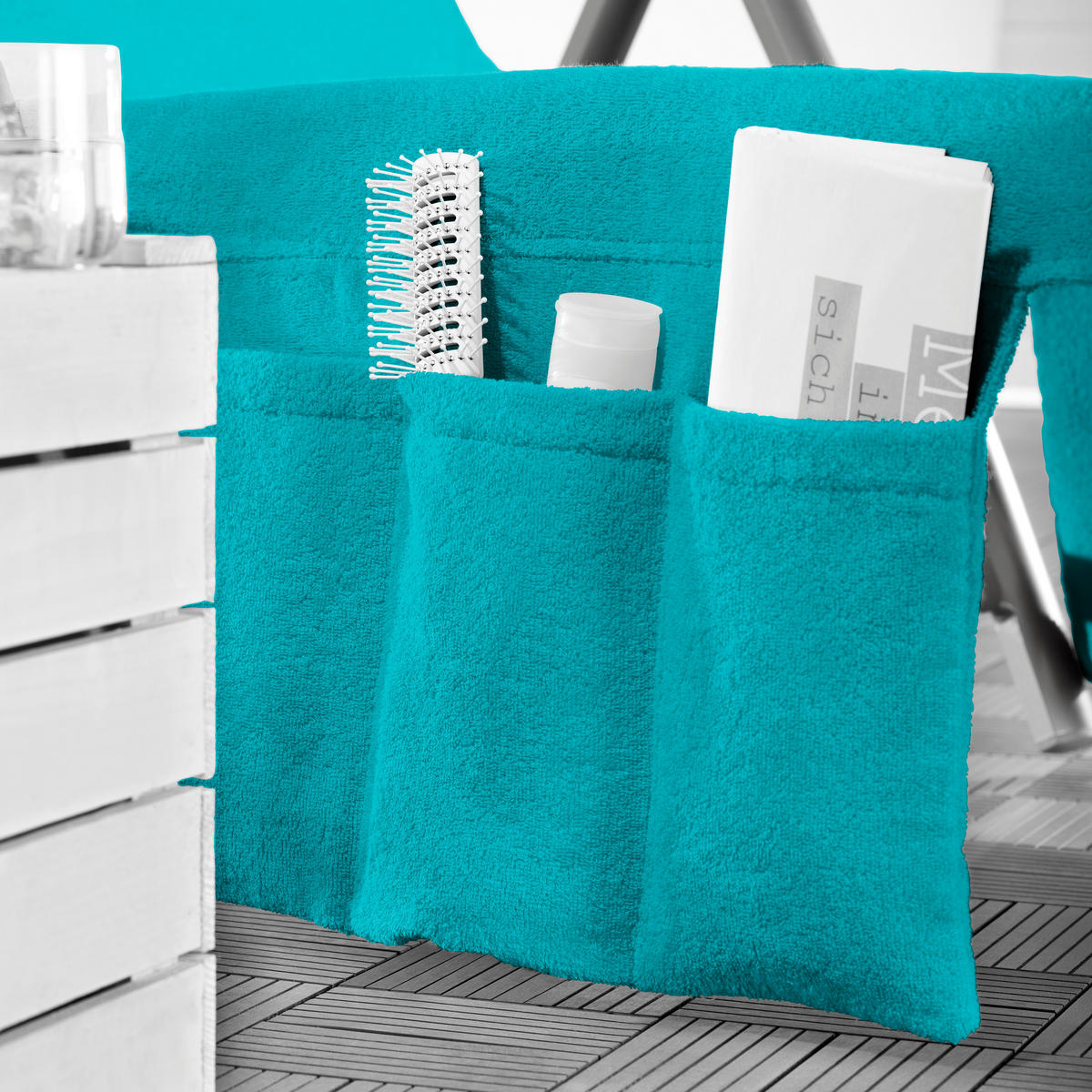LIEGENAUFLAGE in Blau Uni  - Blau, KONVENTIONELL, Textil (70/200cm) - Esposa