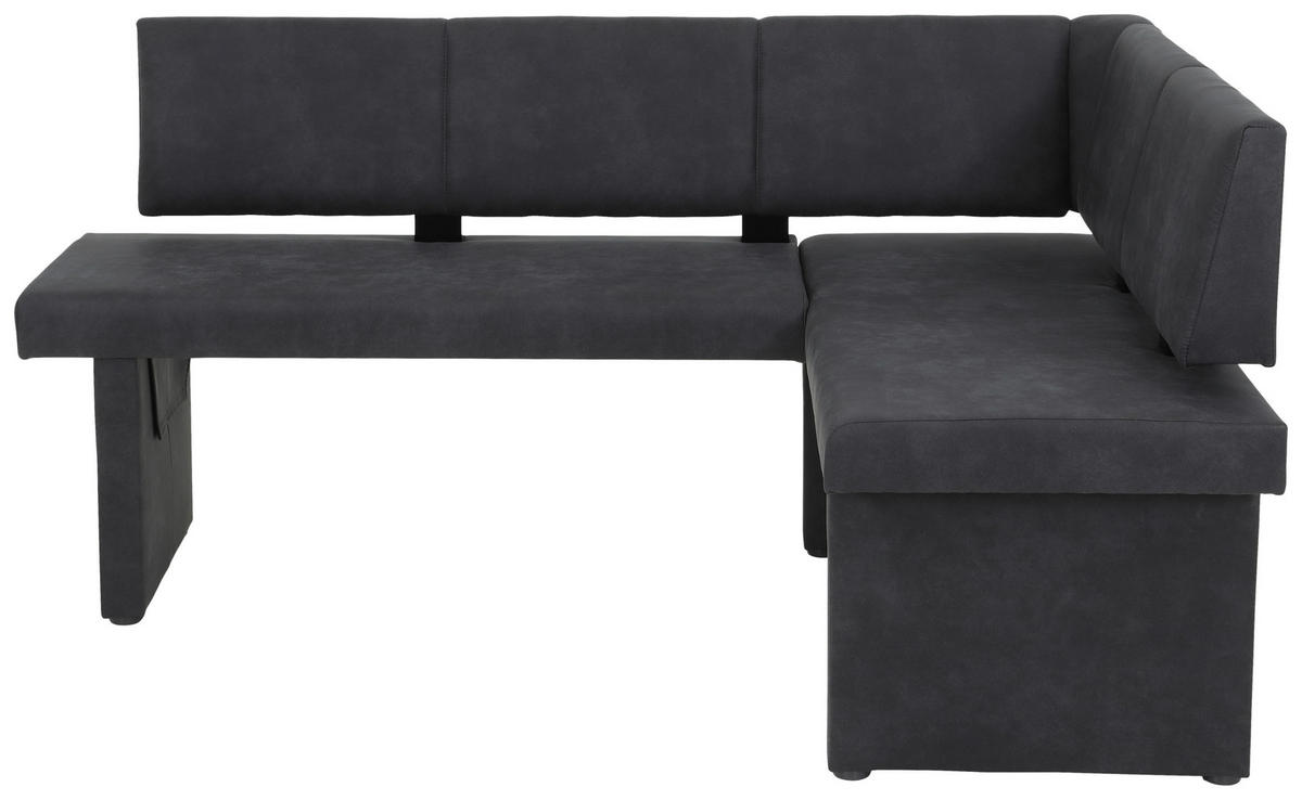 ECKBANK 128/168 cm  in Anthrazit  - Anthrazit, MODERN, Textil (128/168cm) - MID.YOU