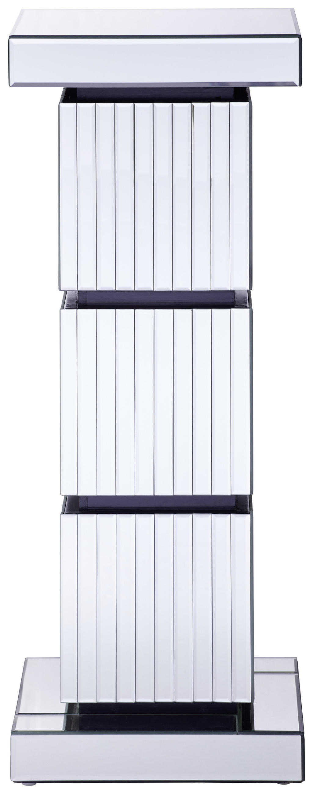 DEKORAČNÍ SLOUPEK - barvy stříbra, Design, kompozitní dřevo/sklo (30,5/79/30,5cm) - Xora