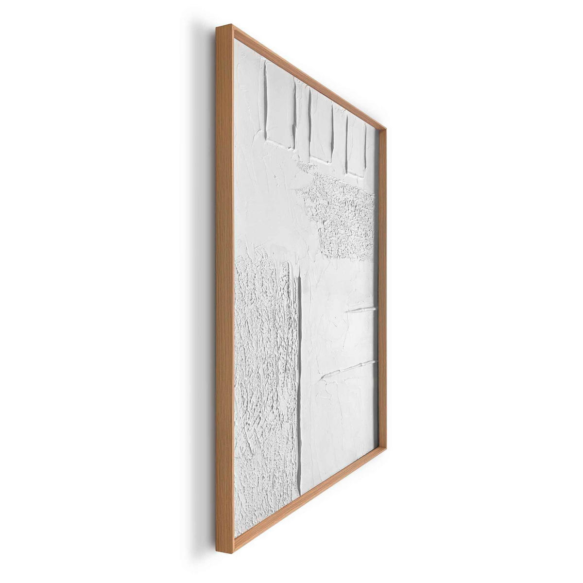 UNIKAT Abstraktes 50/70/3 cm  - Schwarz/Weiß, Basics, Holz (50/70/3cm) - Reinders!