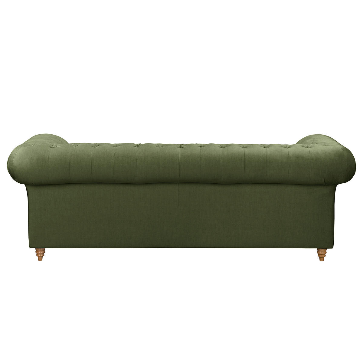 SCHLAFSOFA Laura in Mikrofaser Dunkelgrün  - Dunkelgrün/Braun, Design, Holz/Textil (218/74/91cm) - P & B