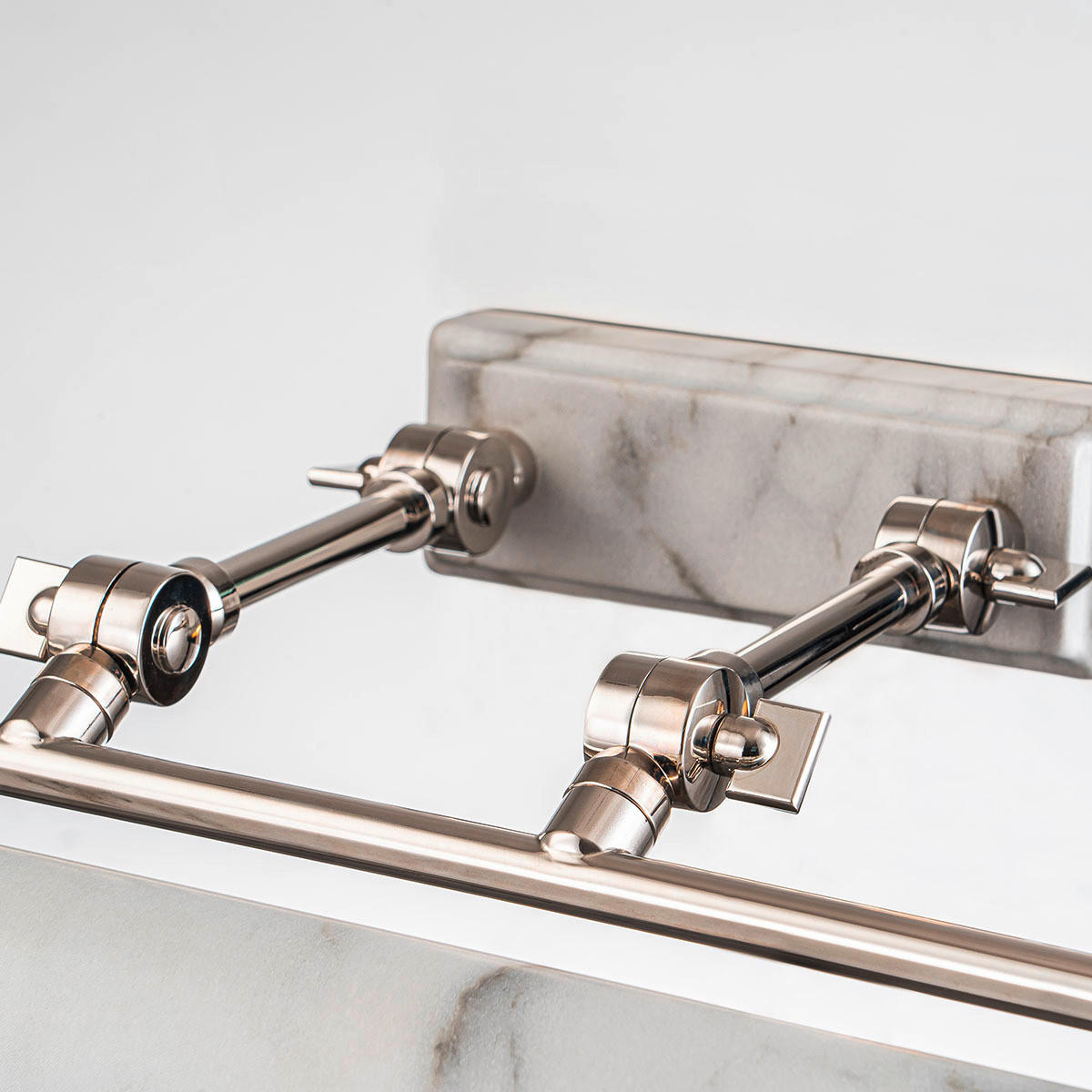 BILDERLEUCHTE - Nickelfarben, Konventionell, Metall (12.7/70.3/31.8cm) - Elstead Lighting