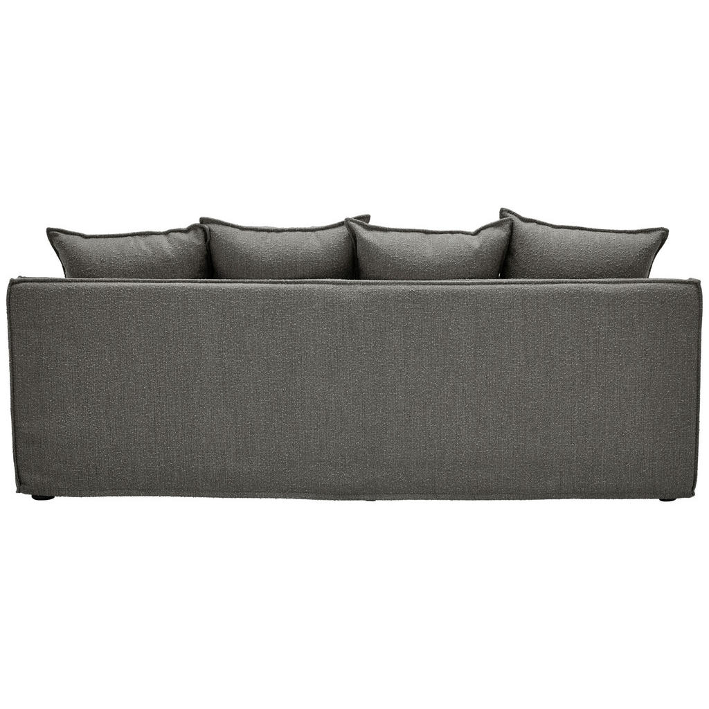 Thumbnail - Livetastic Hussen-3-Sitzer-Sofa, Grau, Textil, Füllung: Schaumstoff,Polyester, Federn, 227x92x105 cm, Made in EU, Wohnzi...