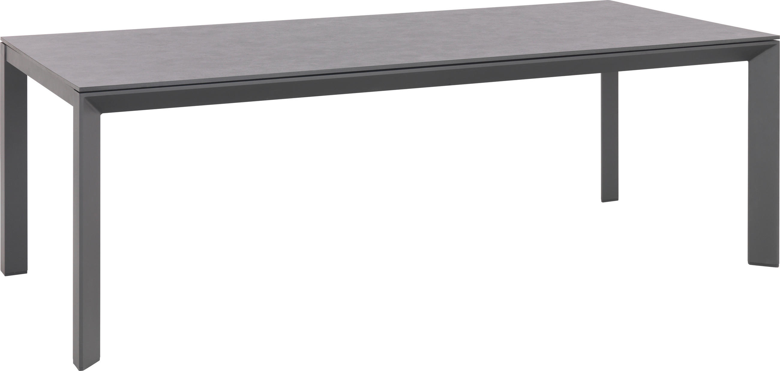 STOL VRTNI antracit, siva metal, plastika - siva/antracit, Design, metal/plastika (220/100/75cm) - Amatio