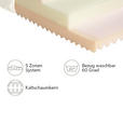 KALTSCHAUMMATRATZE 120/200 cm  - Weiß/Grün, Basics, Textil (120/200cm) - Sleeptex