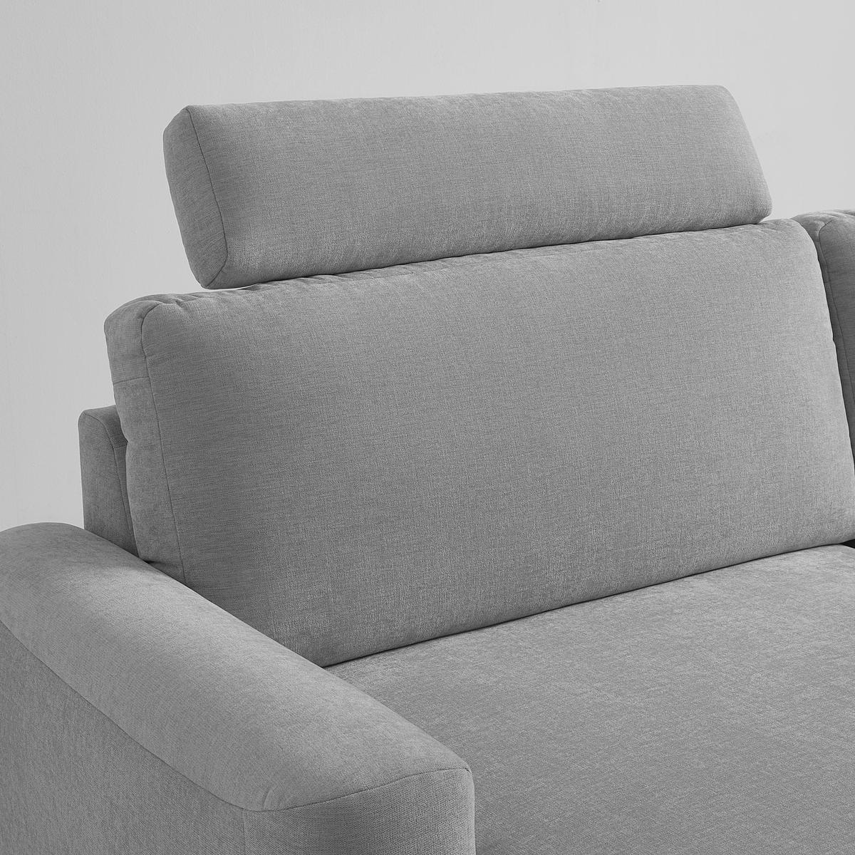 KOPFSTÜTZE Chenille  - Hellgrau, Konventionell, Textil (84/21/21cm) - MID.YOU