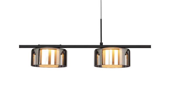 LED-HÄNGELEUCHTE Tulsa 119/15/150 cm   - Grau Hochglanz, Design, Glas/Kunststoff (119/15/150cm) - Dieter Knoll