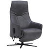 RELAXSESSEL in Leder Anthrazit  - Anthrazit, Design, Leder/Metall (70/112/85cm) - Himolla Komfortklass