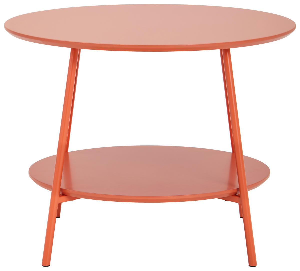 BEISTELLTISCH in Metall, Holzwerkstoff 60/60/45 cm  - Orange, Design, Holzwerkstoff/Metall (60/60/45cm)