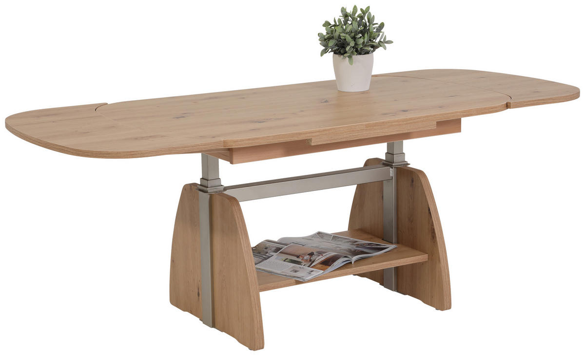 COUCHTISCH 108-157/67/53-69 cm rechteckig Eiche Artisan  - Eiche Artisan, KONVENTIONELL, Holzwerkstoff (108-157/67/53-69cm) - Boxxx