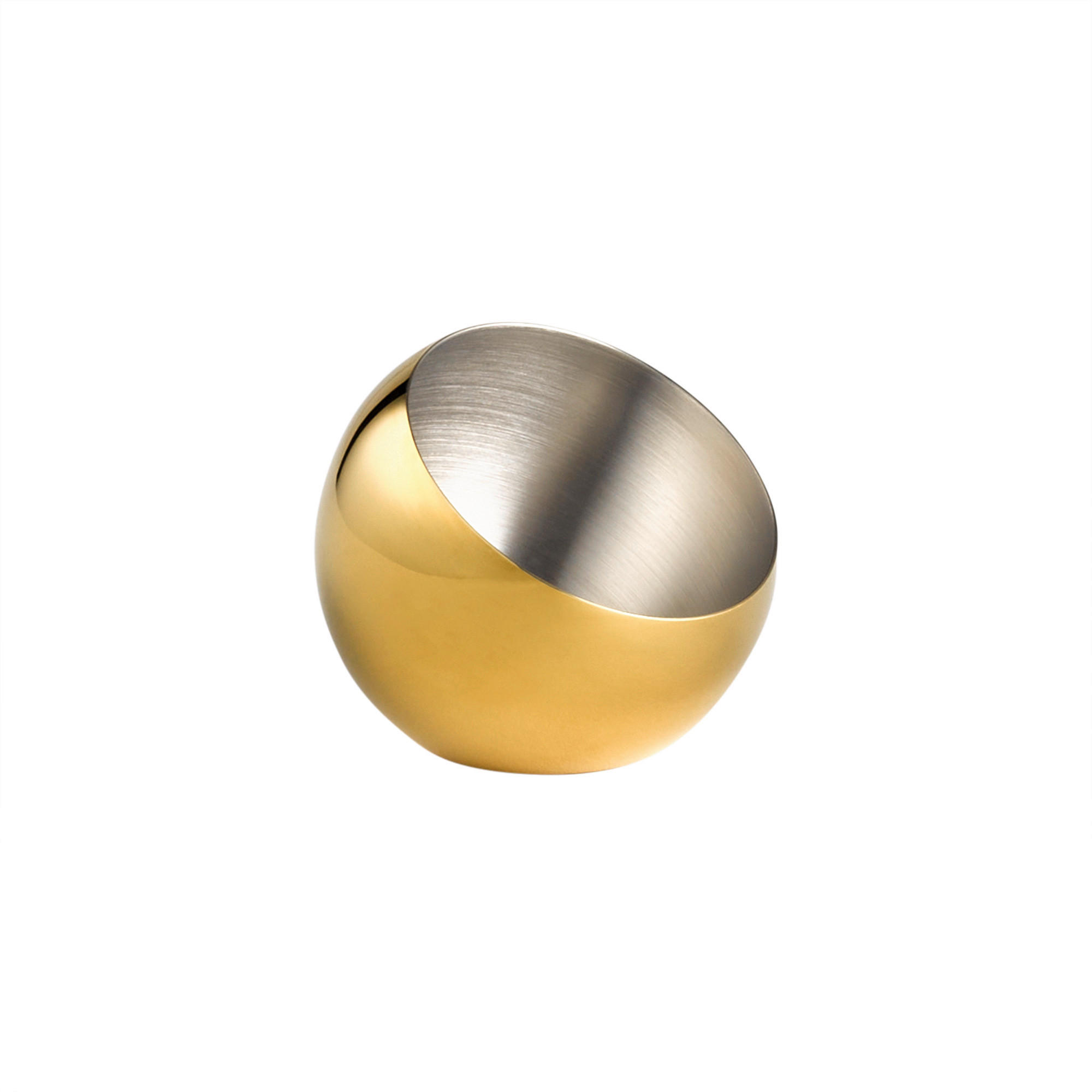 SCHALE SPHERE   - Goldfarben, Basics, Metall (8/8/7cm)