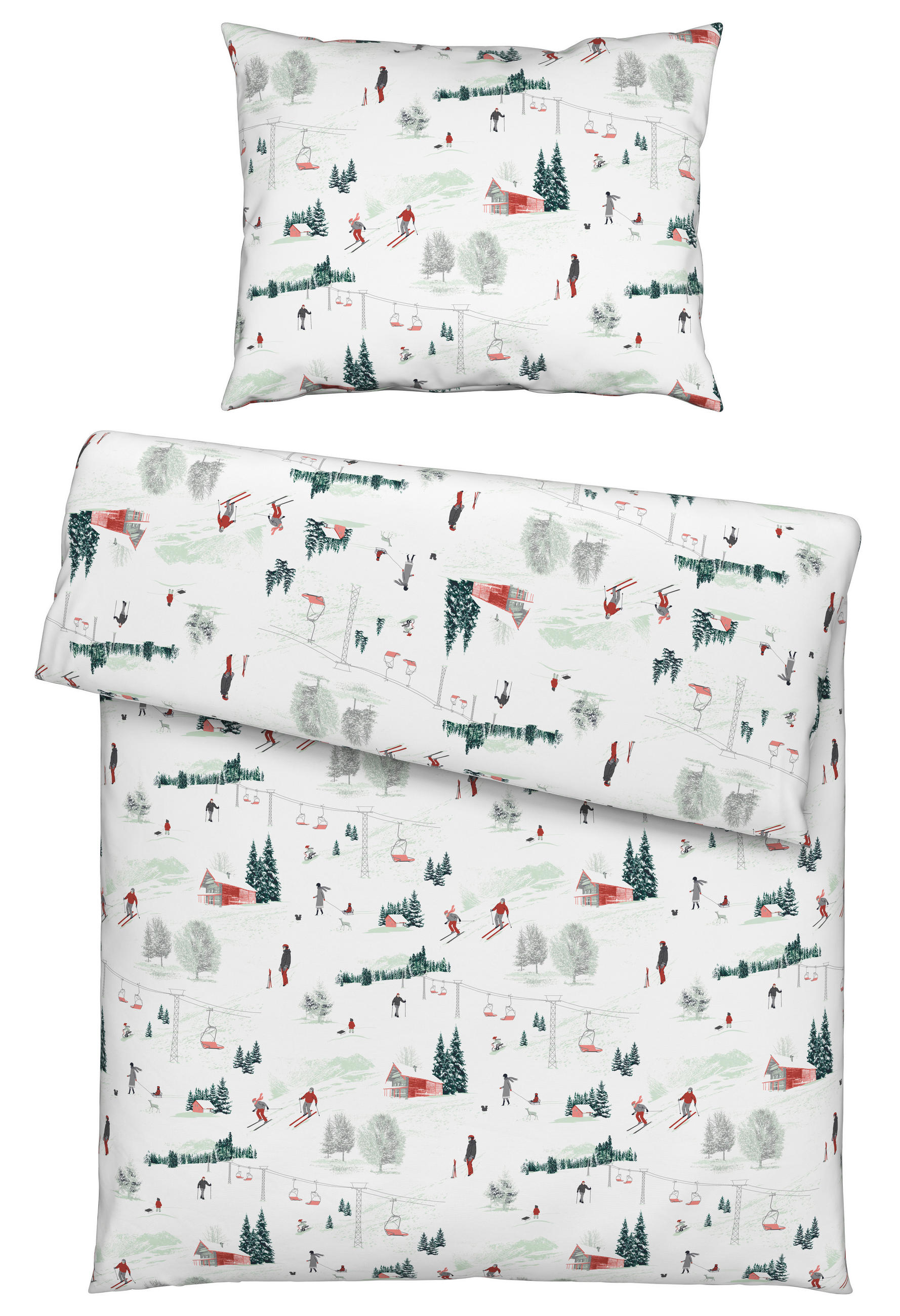 POSTEĽNÁ BIELIZEŇ, flanel, viacfarebná, 140/200 cm - viacfarebná, Konventionell, textil (140/200cm) - Esposa