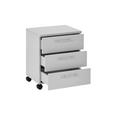 ROLLCONTAINER 40/56/39 cm  - Silberfarben/Grau, MODERN, Holzwerkstoff/Kunststoff (40/56/39cm) - Carryhome