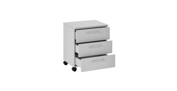 ROLLCONTAINER 40/56/39 cm  - Silberfarben/Grau, MODERN, Holzwerkstoff/Kunststoff (40/56/39cm) - Carryhome