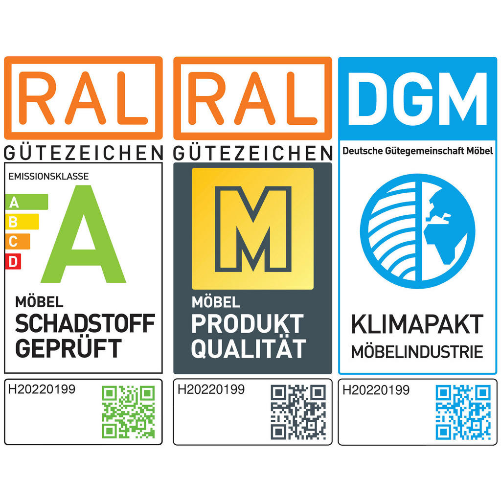 Thumbnail - Sit & More Ecksofa Glendale E, Olivgrün, Textil, Eiche, massiv, 4,5-Sitzer, Ottomane rechts, L-Form, 253x166 cm, Goldene...